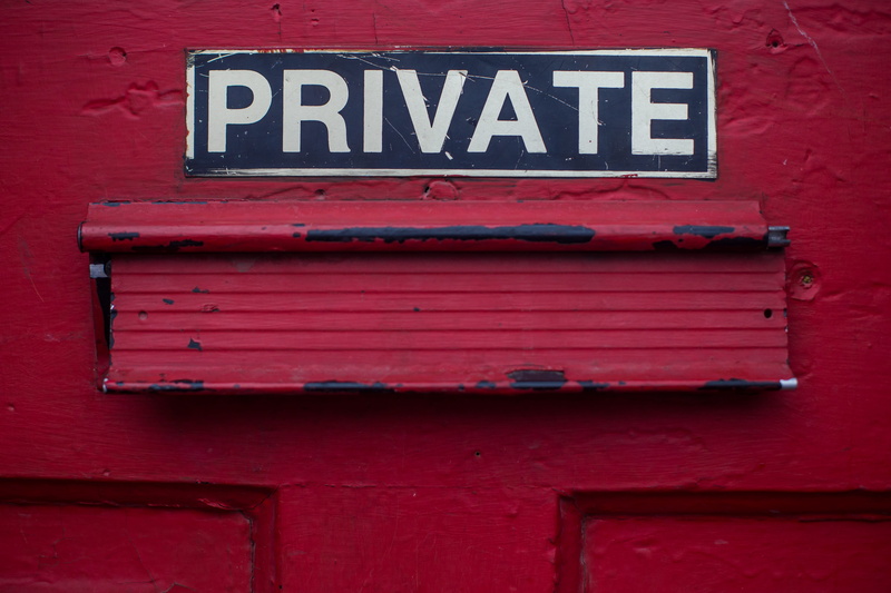 sign, building exterior, privacy, private, signboard, text, mailbox, words, box, day, signage, no people, wood - material, capital letter, western script