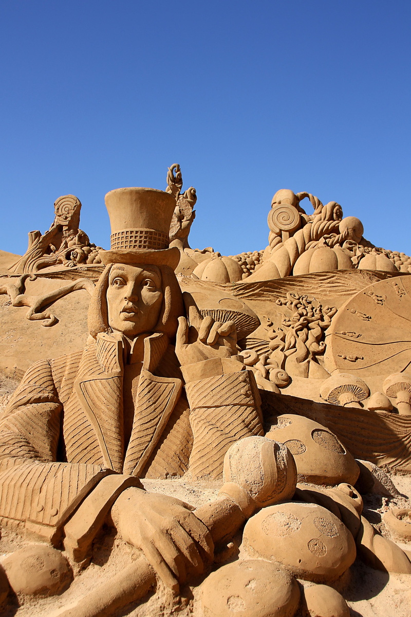 spirituality, place of worship, funny, 4K, outdoors, history, sculpture, architecture, sandburg, artwork, statue, sand sculpture, fairytales sand sculpture