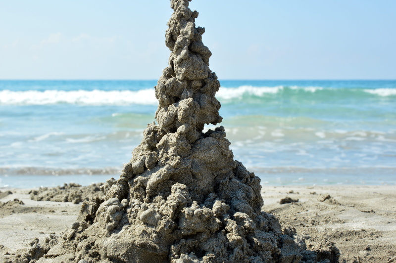 sea, tranquility, wave, beauty in nature, rock - object, water, vacations, 5K, stack rock, beach, play, scenics - nature, no people, land, horizon, summer