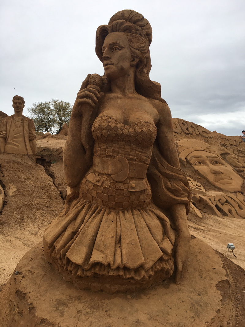 religion, male likeness, cloud - sky, no people, buddhism, cultures, representation, history, travel, sand sculptures, craft, sandburg, ancient civilization