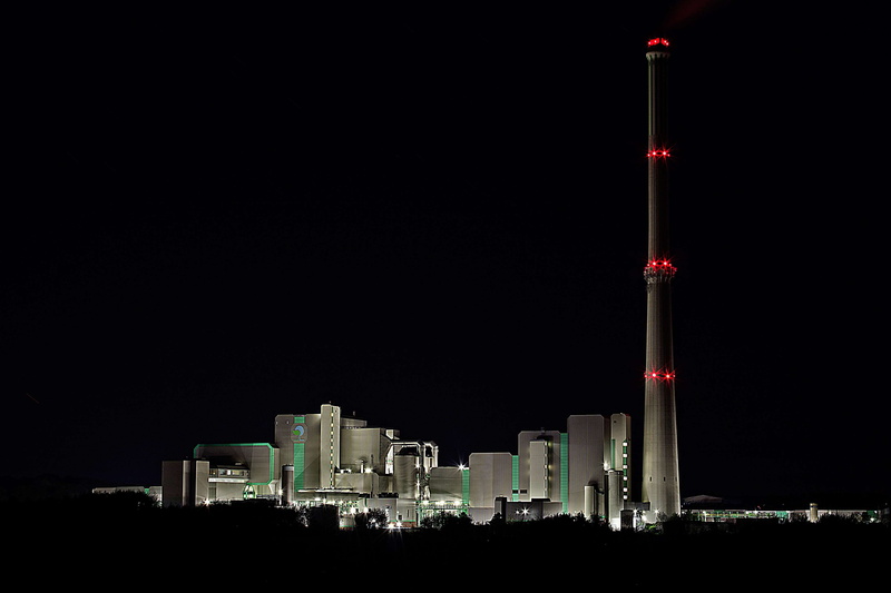 north rhine westphalia, kamp athens, development, pollution, city, no people, architecture, skyscraper, sky, built structure, tall - high, night, night photograph