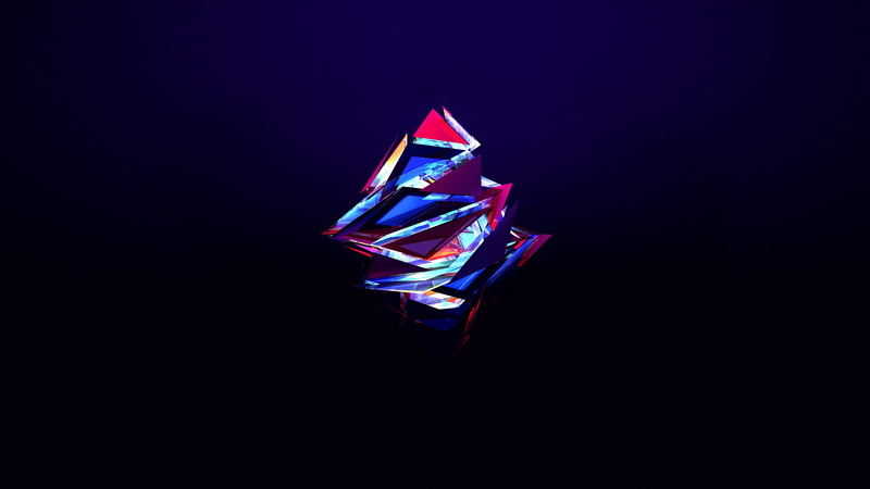 blue, copy space, vitality, cut out, creativity, illuminated, no people, glass, single object, digital, black background, minimalism, night