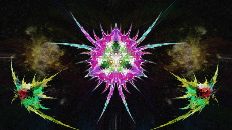digital, art, backgrounds, 1080P, patterns, colors, abstract, multicolor, psychedelic, Psyche, kaleidoscope