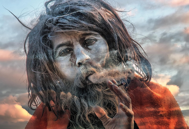 monk, India, Sadhu, 1080P