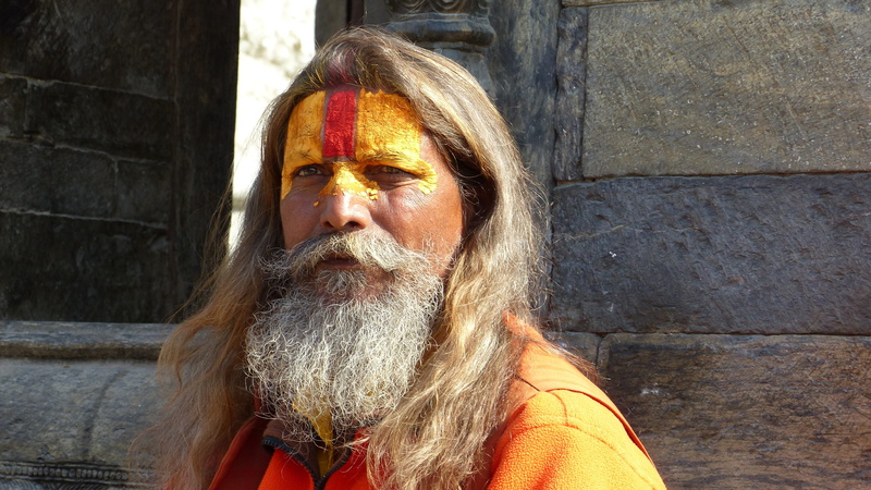 nepal, bart, portrait, one person, lifestyles, males, adult, sadhu, 4K, holy, beard, mustache, front view, leisure activity, outdoors, man, senior men