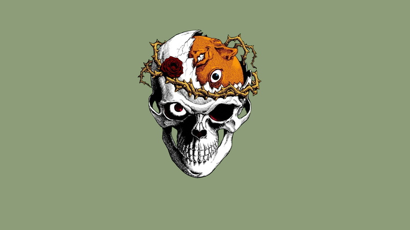 1080P, Kentaro Miura, Thorns, Berserk, rose, Beherit, skull