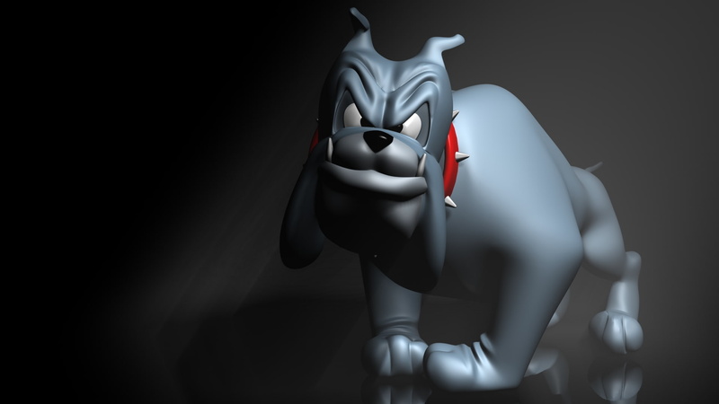 Comic, 3D Art, Creature, Bulldog, Dog, 3D, Digital Art, 1080P, Cartoon, Artistic