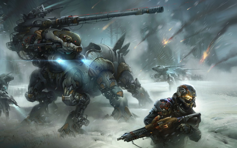 science fiction, soldier, 4K, video games, fallen (destiny), snow, concept art, war, Destiny 2 (video game)