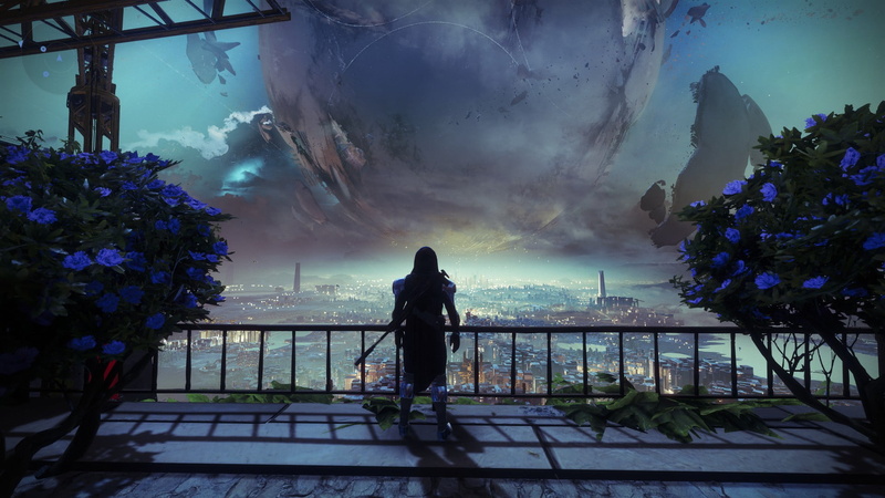 planet, flowers, video game art, space, Destiny 2 (video game), 1080P, city, screen shot
