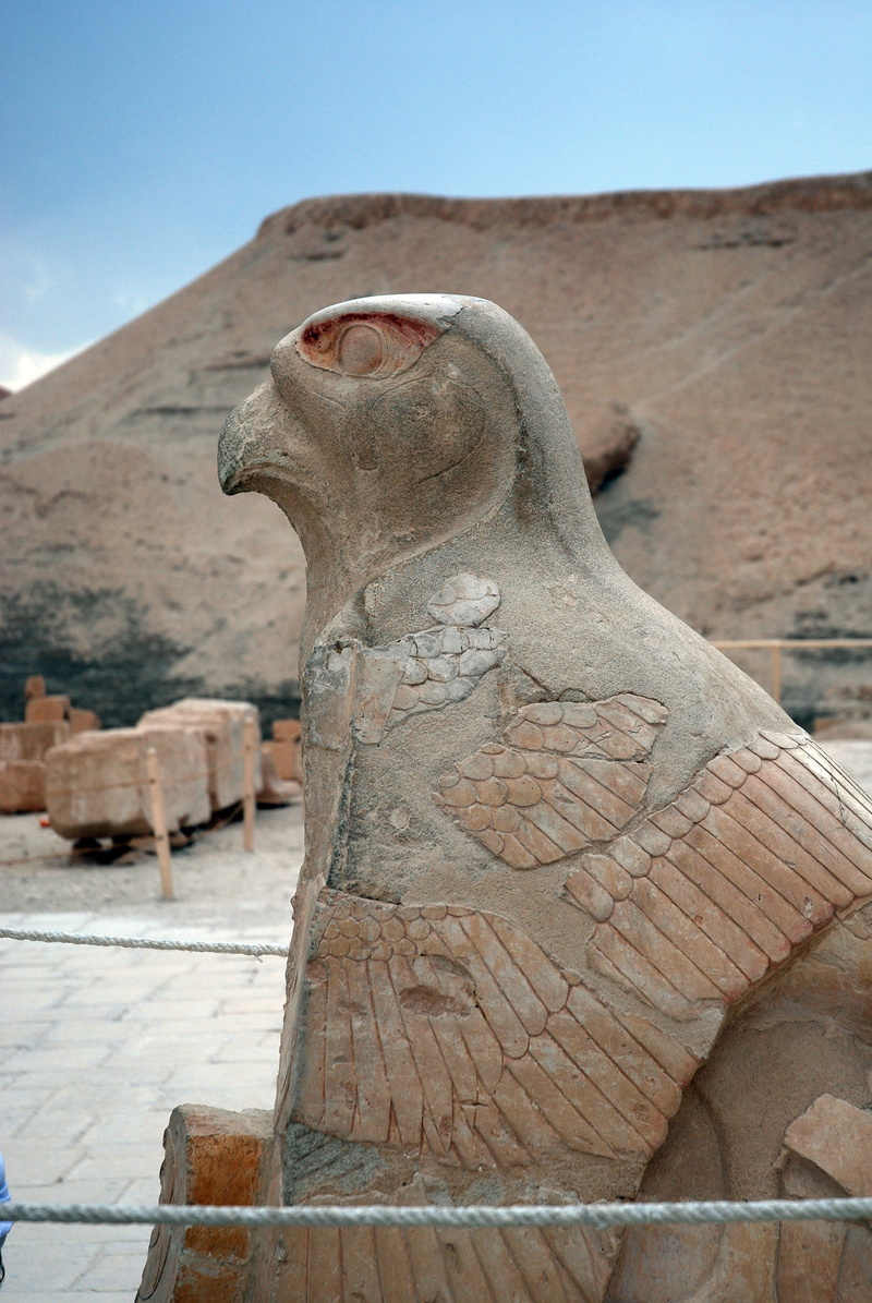architecture, sky, ancient, animal themes, summer, day, 4K, statue, egypt, historical, focus on foreground, the stones, nature, clear sky, luxor, the past