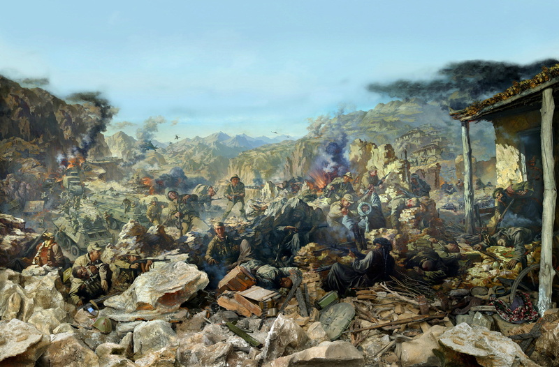 mountain, solid, shootout, outdoors, physical geography, Diorama, Afgan, the battle, Afghanistan, religion, nature, 1080P, architecture, cloud - sky, non-urban scene