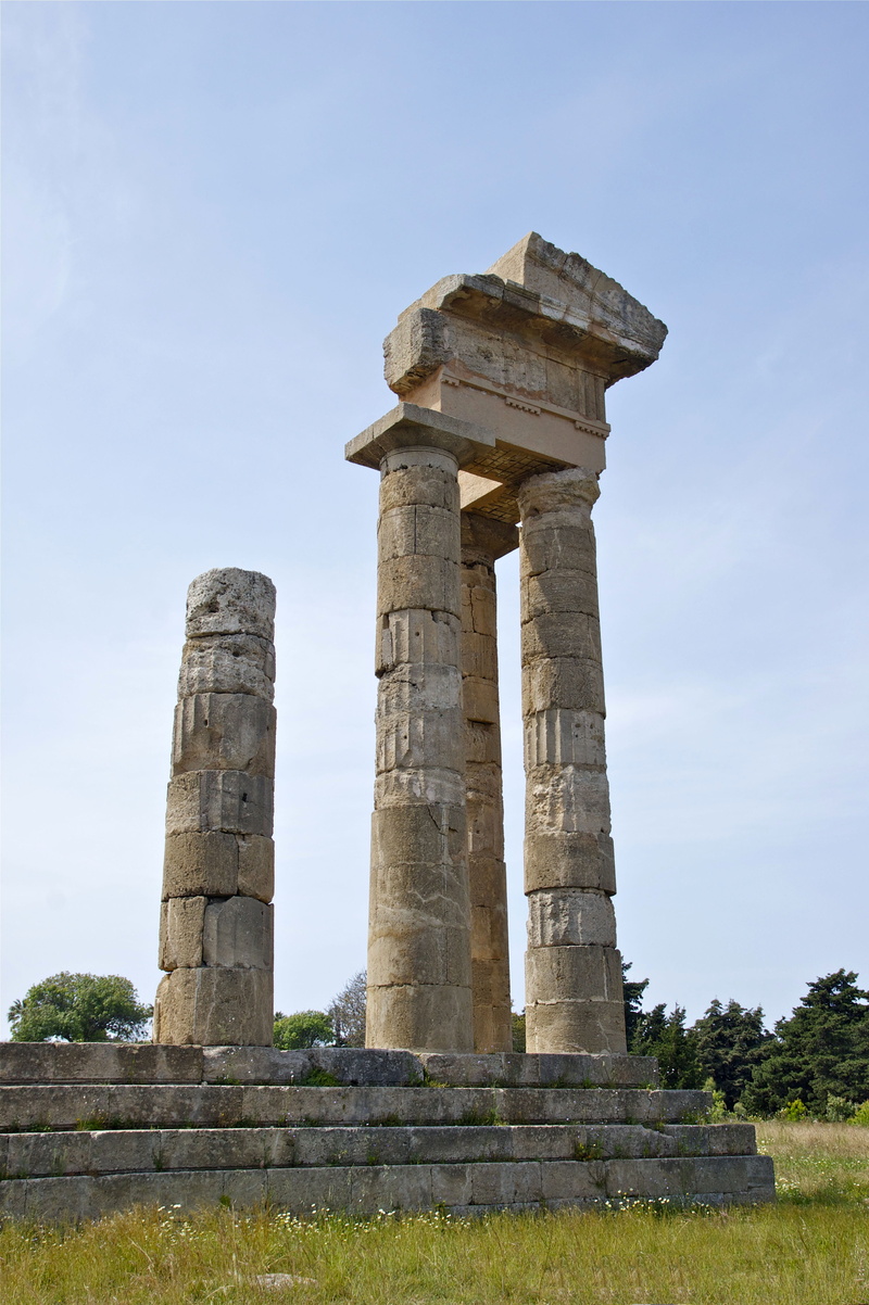 travel destinations, travel, Greece, temple, greece, photos, tourism, history, Rhodes, old, built structure, the Past, ancient, low angle view, nature