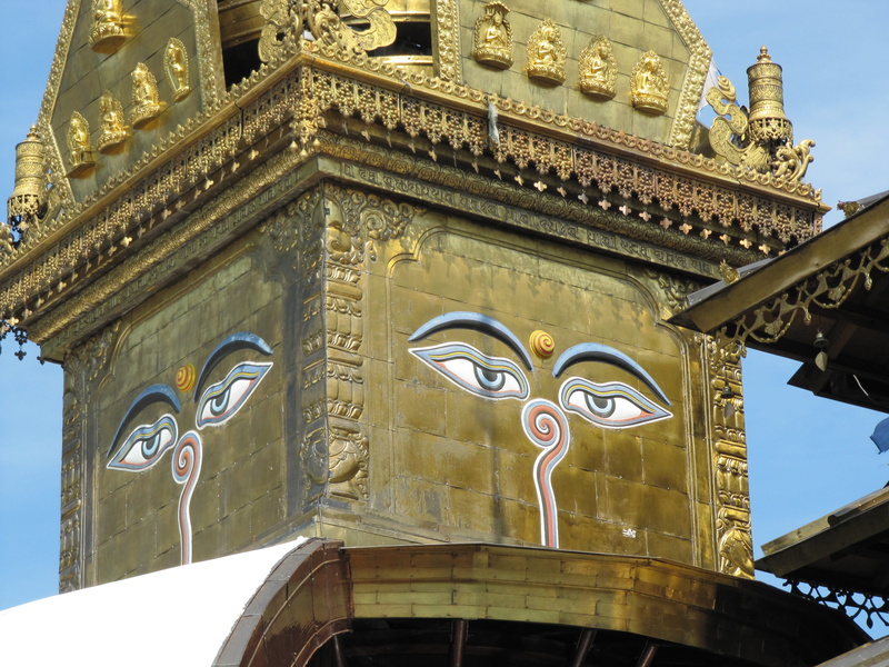 Buddhism, human representation, architecture, gate, travel destinations, day, sky, belief, nature, building, ornate, Tibetan, creativity, outdoors, Temple