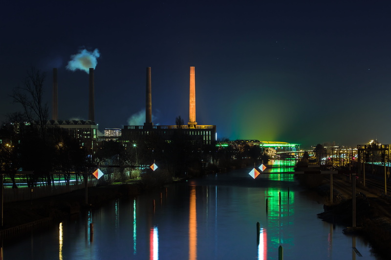 5K, christmas, candle flame, smoke stack, river, candle, outdoors, illuminated, holidays, waterfront, candlelight, volkswagen, no people, winter, pollution