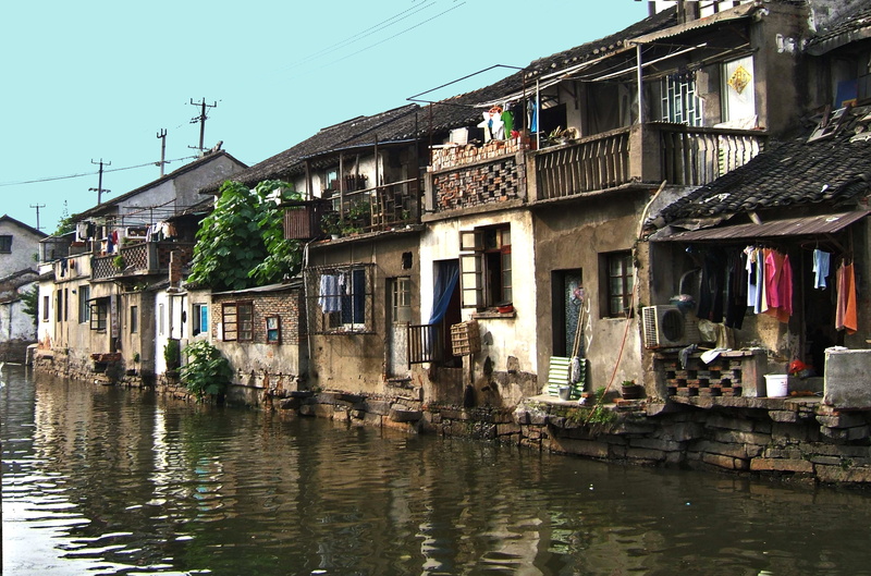 View, asia, house, 2K, window, built Structure, no people, village, clear sky, travel Locations, Facade, waterfront, sky, old, nature, reflection, cultures