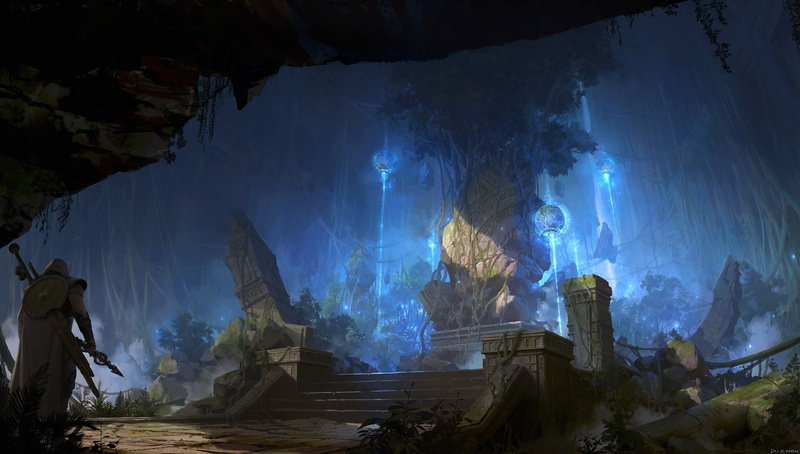 lok du, fantasy architecture, fantasy art, digital art, 1080P