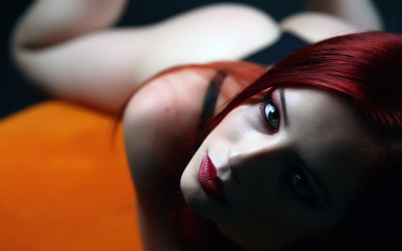 fawn, piper, ariel, people, art, hd, lipstick, eyes, redheads, green, 1080P, women, x, faces