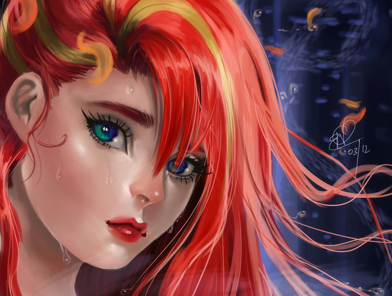 mermaid, animation, adventure, family, ariel, 1littlemermaid, 2K, cartoon, disney, fantasy, little