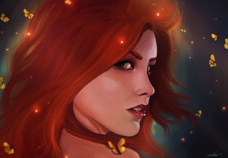 Ariel, 1080P, Disney Mermaids, the little mermaid, art, look, red hair