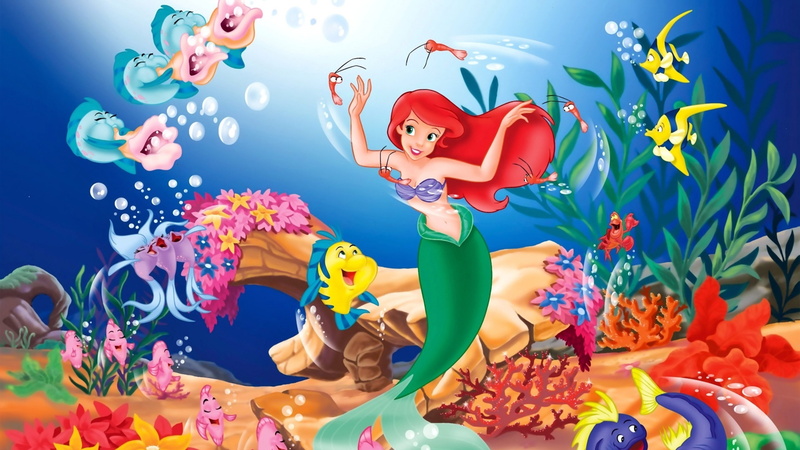 The Little Mermaid, fantasy Art, digital art, Disney, 4K
