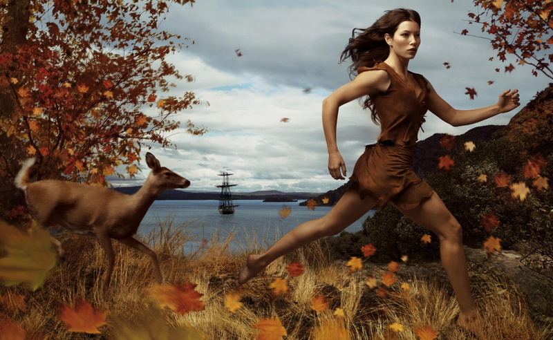 biel, beautiful woman, Cartoons, nature, three quarter length, leisure activity, run, sky, land, jessica biel, standing, Pocahontas, full length, day, field