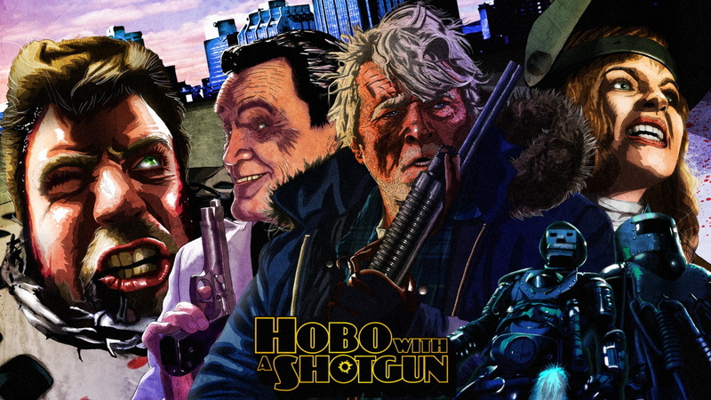 thriller, poster, shotgun, hobo, 1080P, action, comedy