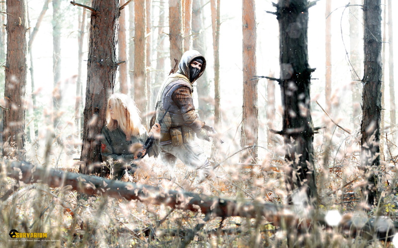 Survarium, hobo, 1080P, girl, Vostok Games, ambush, forest