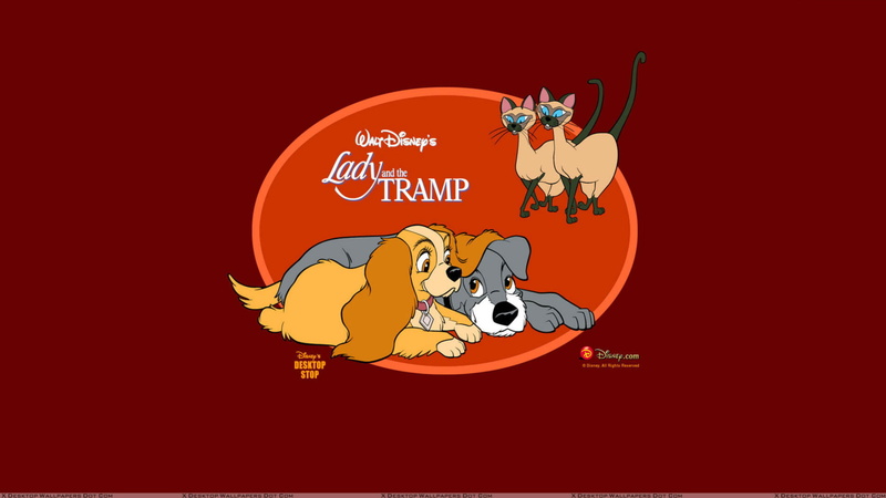 tramp, disney, lady, poster, 1080P