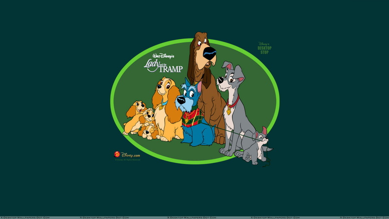 disney, lady, poster, tramp, 1080P