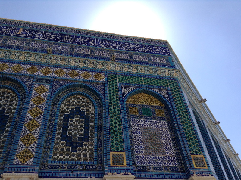 jerusalem, middle east, no people, arch, dome of the rock, blue, travel destinations, building, pattern, 2K, spirituality, place of worship, sunlight