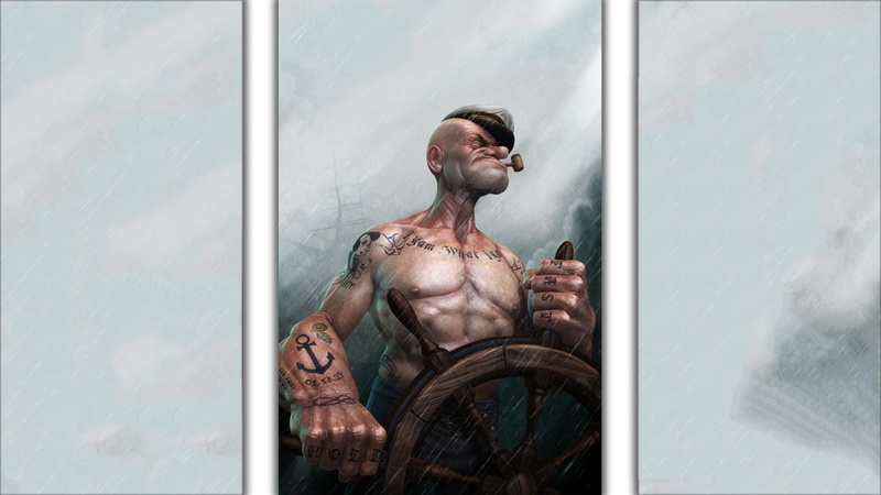 Shirtless, Popeye, 1080P