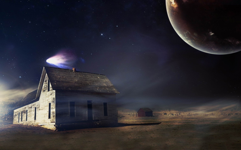 2K, architecture, galaxy, cloud - sky, sky, beauty in nature, scenics - nature, building exterior, night, built structure, astronomy, design, space and astronomy