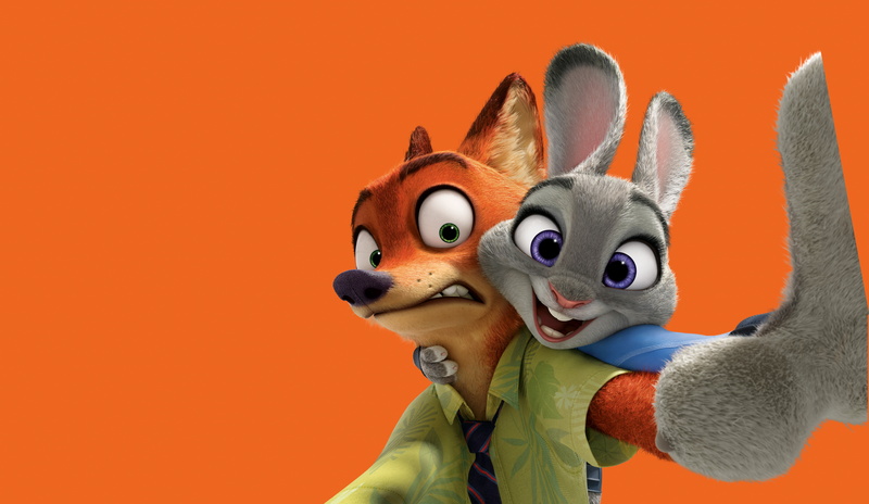 2016, Animation, Nick Wilde, 8K, Judy Hopps, Zootopia