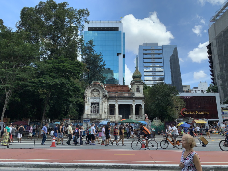 nature, men, architecture, crowd, outdoors, office building exterior, plant, bicycle, vehicle, pedestrian, 4K, street, human, building, bela vista, av. paulista