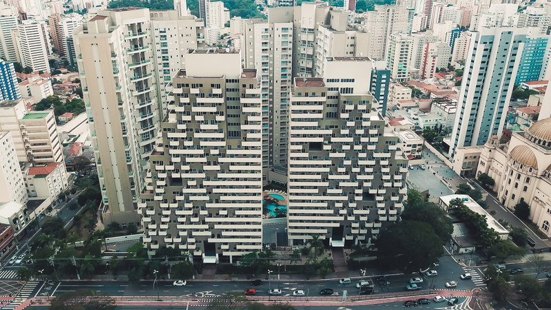 day, housing, motor vehicle, car, town, brazil, vehicle, office building exterior, neighborhood, city street, mode of transportation, high angle view, urban