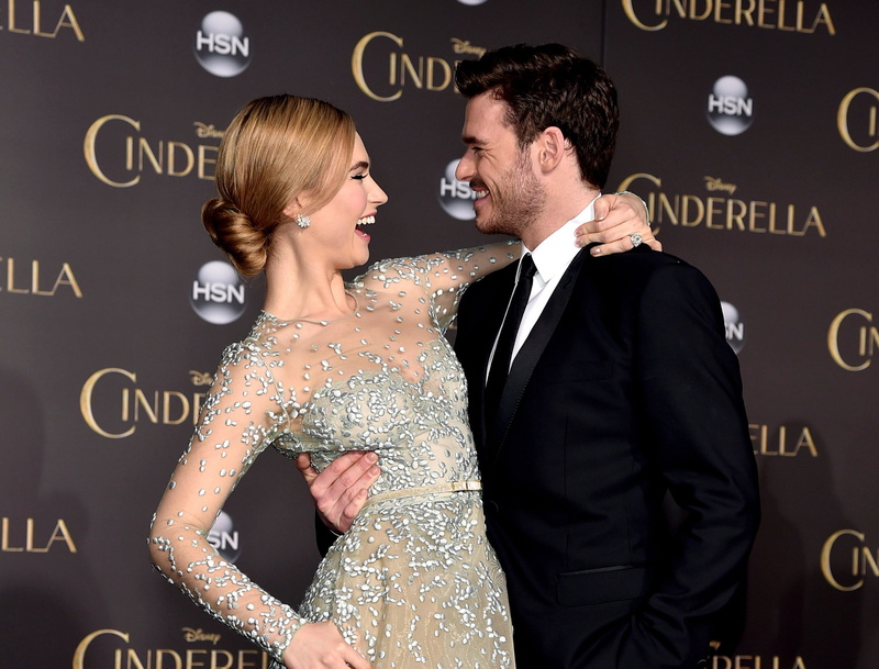 Cinderella, Richard Madden, premiere, Lily James, 1080P