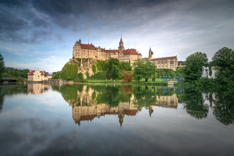 river, The Castle Of Sigmaringen, castle, Baden-Württemberg, Germany, 5K