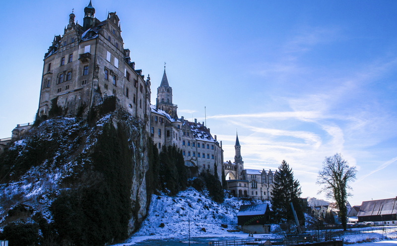 residenzschloss, mountain, nature, hohenzollern castle, knight, concrete, snow, fairy tale castle, cold temperature, travel destinations, cloud - sky, sigma wrestle castle