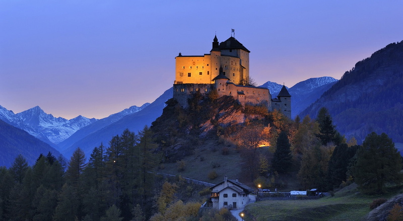 Nature, Evening, Landscape, 1080P, Dream, Mountains, Castle
