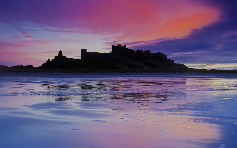 tranquility, lake, castle, 4K, nature, city, building, beach, cloud - sky, land, sea, water, sky, dream, blur, architecture, beauty in nature, building exterior