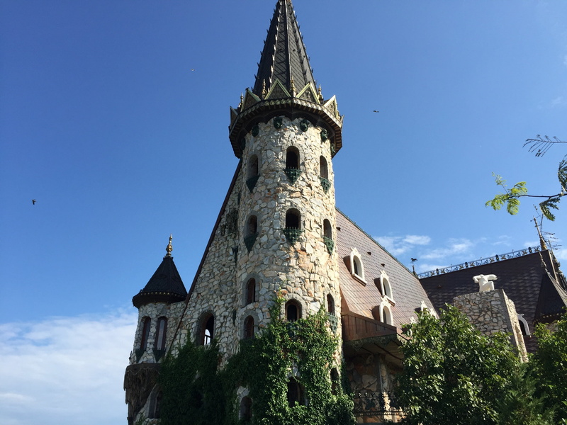 history, religion, building exterior, blue, castle, place of worship, gothic style, nature, built structure, ravadinovo, spirituality, travel, royal, landscape
