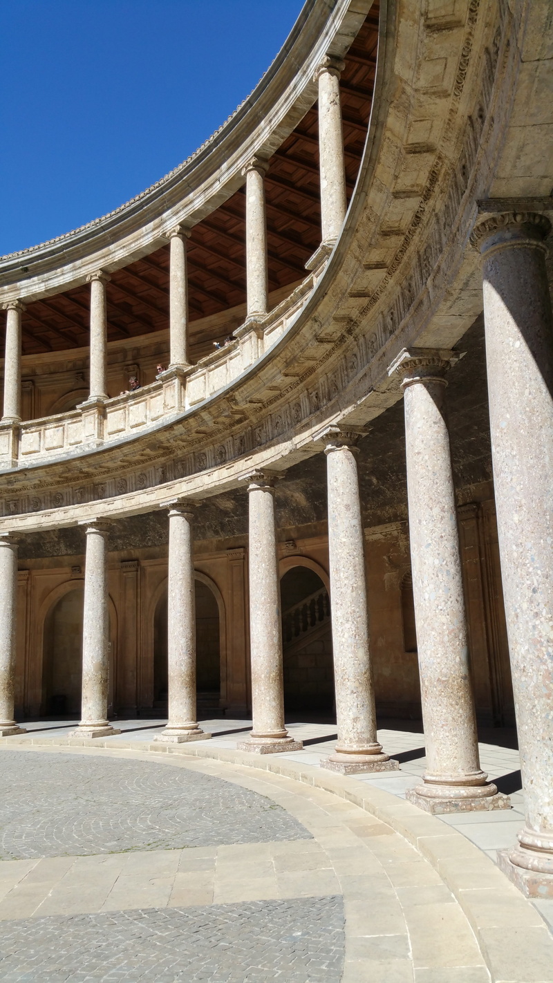 5K, fortress, arches, granada, castle, day, outdoors, travel, calat alhamra, tourism, ancient civilization, ancient, nature, low angle view, history, the past