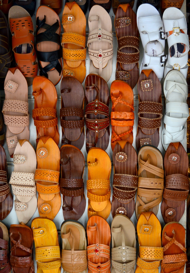 craft, retail, arrangement, retail display, large group of objects, no people, creativity, multi colored, footware, order, sale, full frame, india, collection