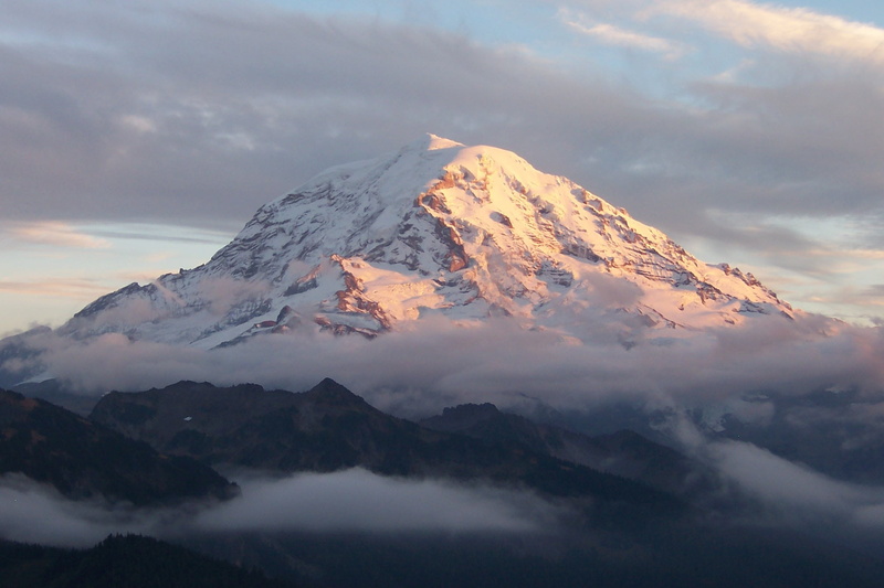peak, scenics, mountain Peak, outdoors, washington, sunlight, active, 1080P, cold temperature, view, sky, idyllic, winter, tranquility, rainier, covered