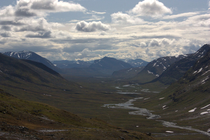 mountain ridge, travel, kungsleden, outdoors, nature, polar, mountain range, mountain, valley, tranquility, sky, non-urban scene, travel destinations, 4K