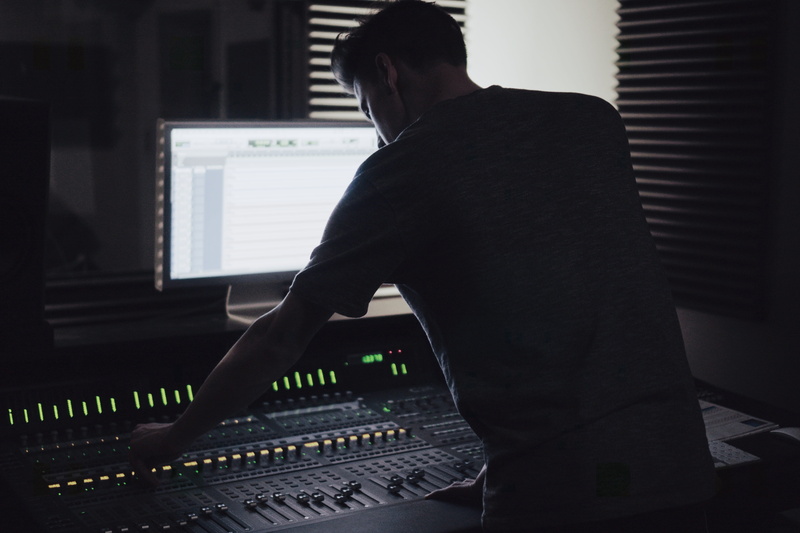recording studio, recording, music, man, operating, screen, front, technology, album, occupation, busy, audio studio, trendy, window, arts culture and entertainment
