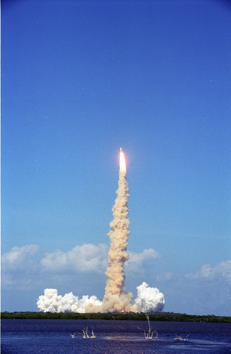 kennedy space center, nature, nasa, copy space, taking off, 5K, water, outdoors, rocket, air vehicle, no people, launch, transportation, space travel vehicle