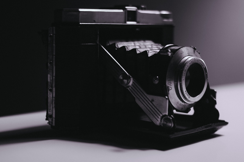 rangefinder, clean, equipment, black background, music, arts culture and entertainment, 4K, retro styled, land, still life, old, electronics, no people