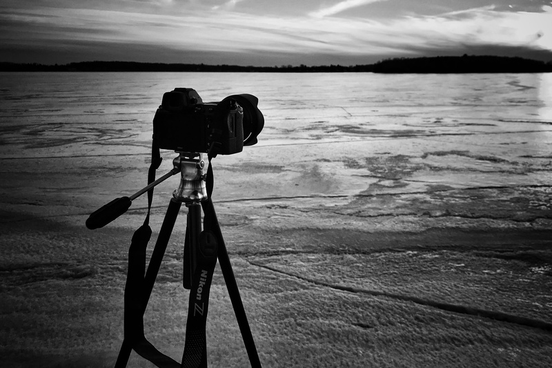 activity, silhouette, land, photo, tripod, sky, scenics - nature, face, grayscale, outdoors, modern, nikon z 6, vehicle, bicycle, beauty in nature, digital single-lens reflex camera