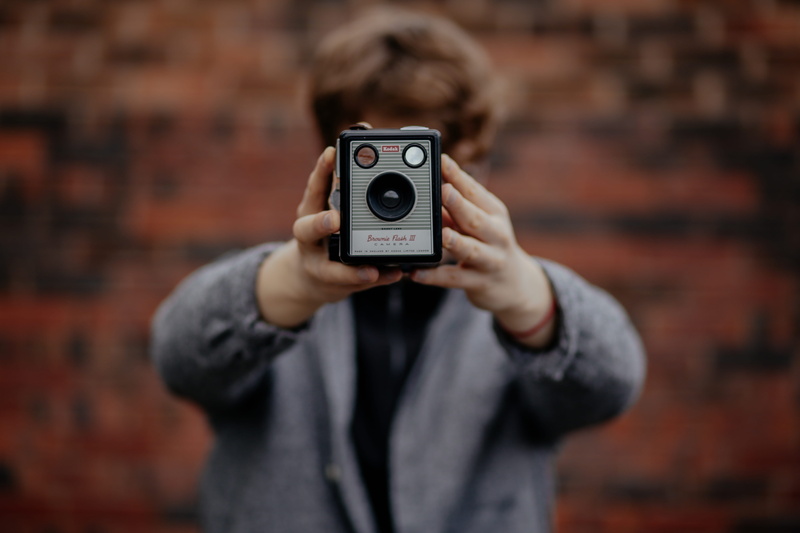 caucasian Ethnicity, men, males, holding, camera - Photographic Equipment, photography Themes, technology, photography, photographer, brick, person, equipment